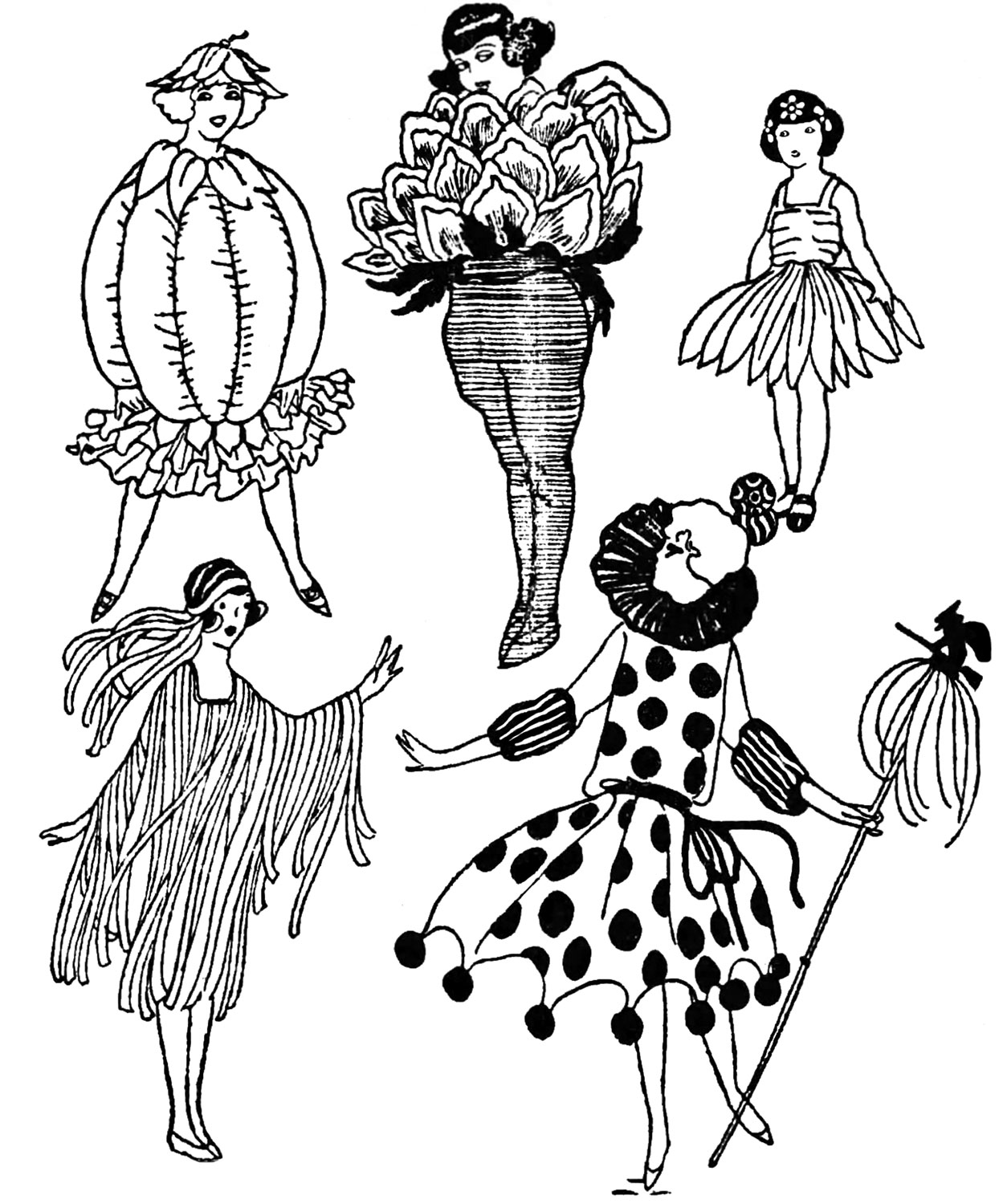 Halloween Costumes You Can Make, 1922 Q is For Quilter
