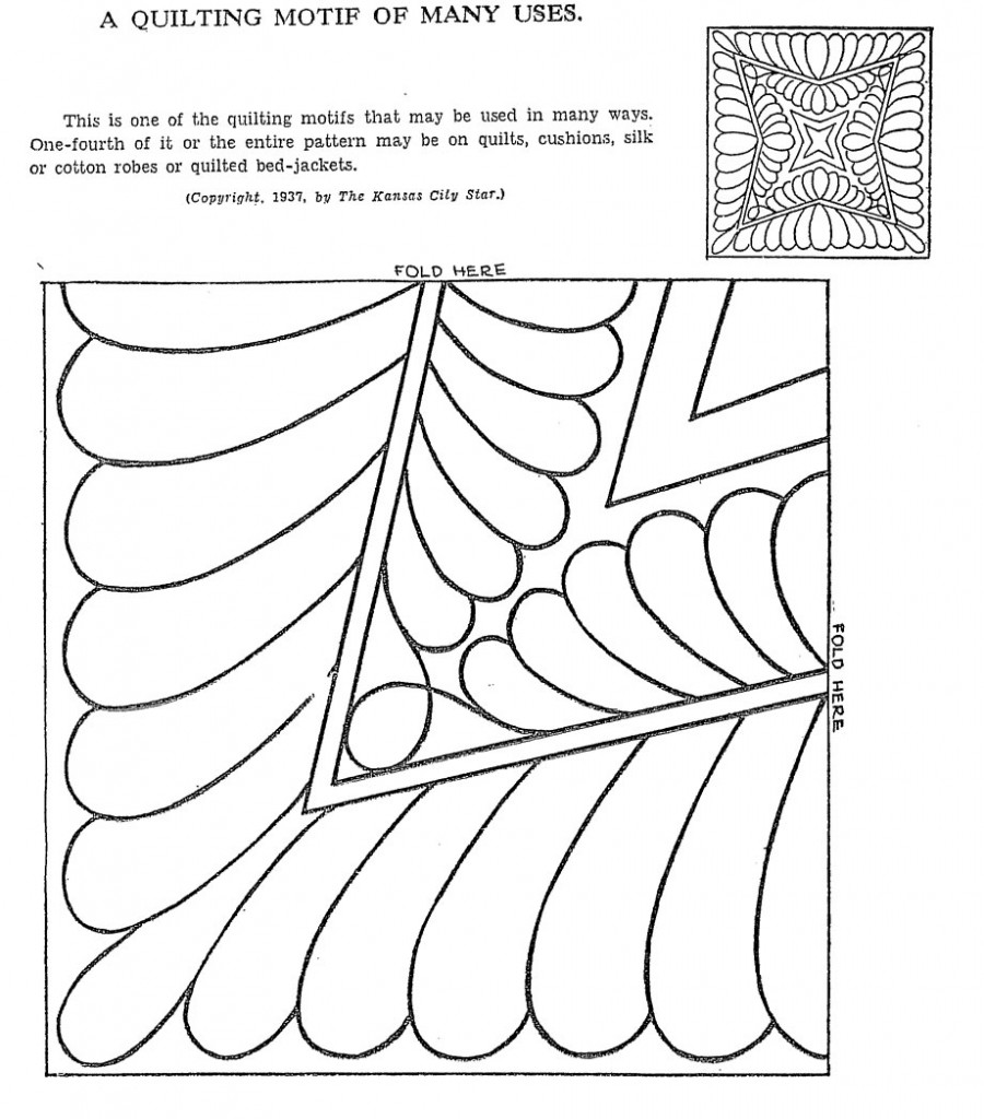 Vintage Hand Quilting Patterns Q is For Quilter