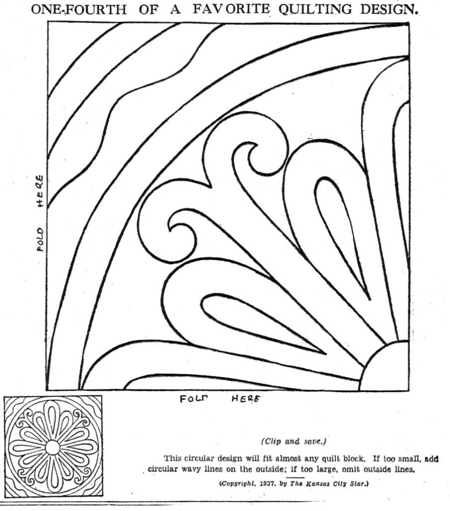 Vintage Hand Quilting Patterns Q is For Quilter