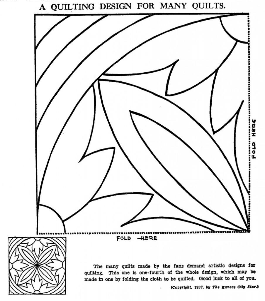 Vintage Hand Quilting Patterns Q is For Quilter