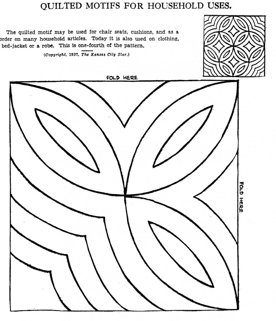 Vintage Hand Quilting Patterns Q is For Quilter