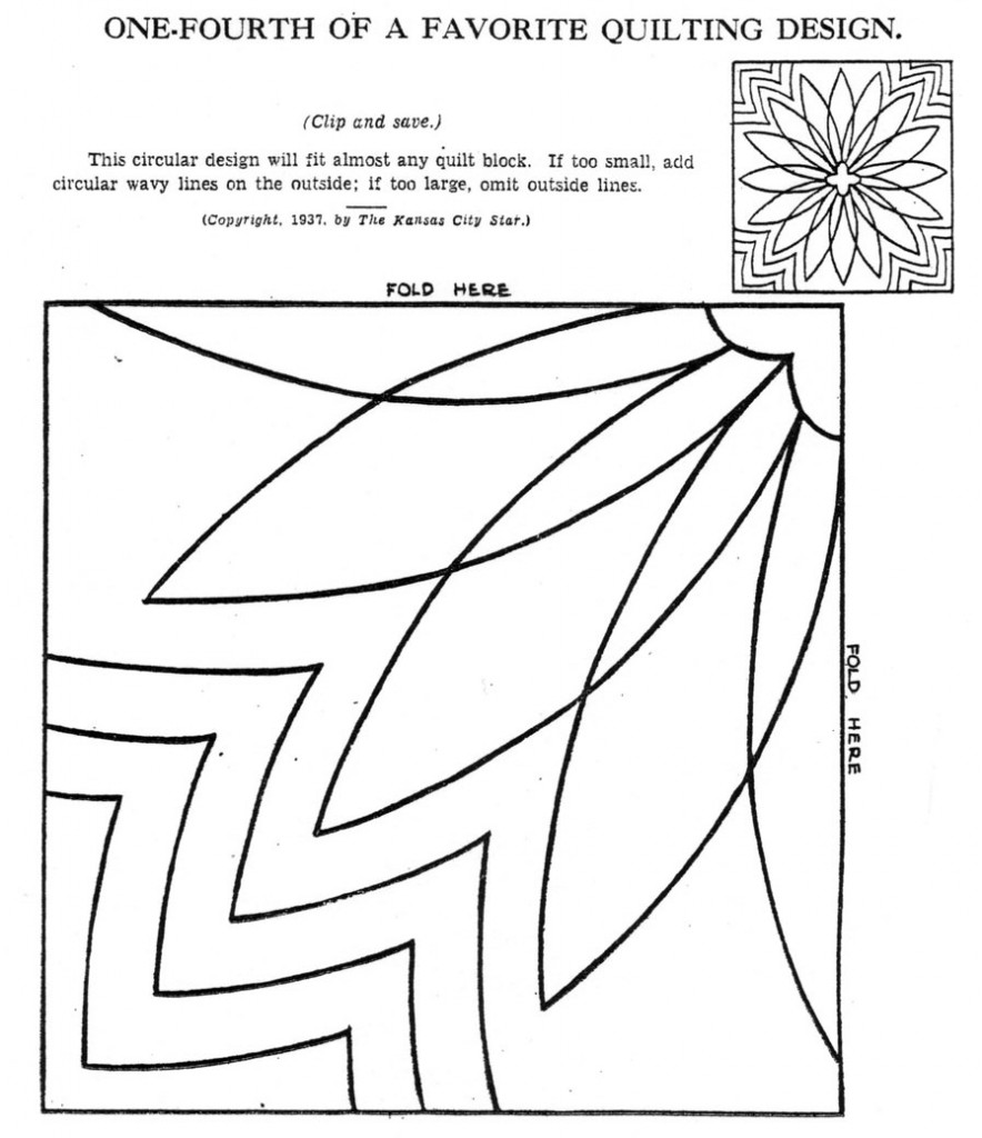Vintage Hand Quilting Patterns Q is For Quilter