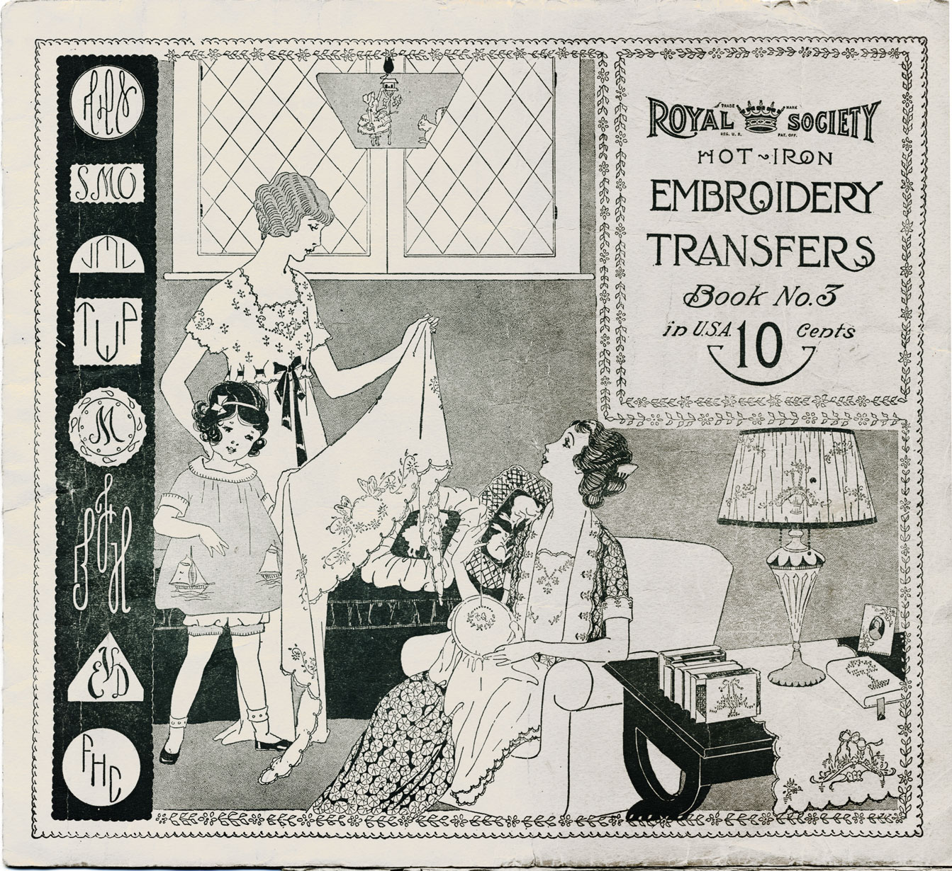 Royal Society Embroidery Transfer Book Q is For Quilter