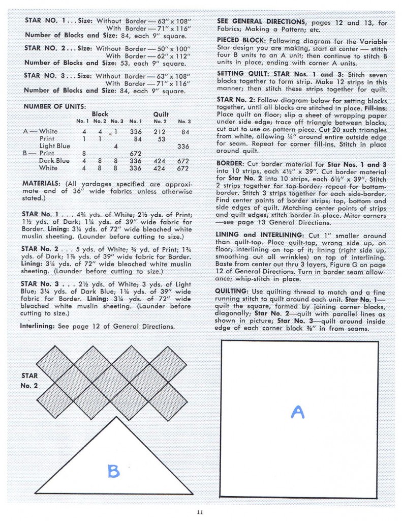 Star Quilts — Vintage Quilt Booklet – Q is For Quilter