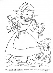 Children of Other Lands Coloring Book, 1954 – Q is For Quilter
